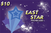East Star Phone Card $10